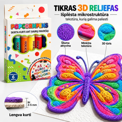 Topacme® 3D reliefno umetniško pisalo