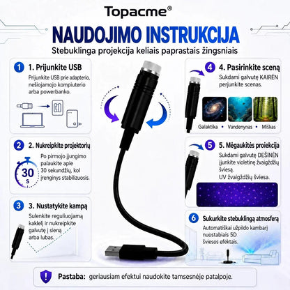 Topacme naktin?s ?viesos projektorius - vaizdas 6