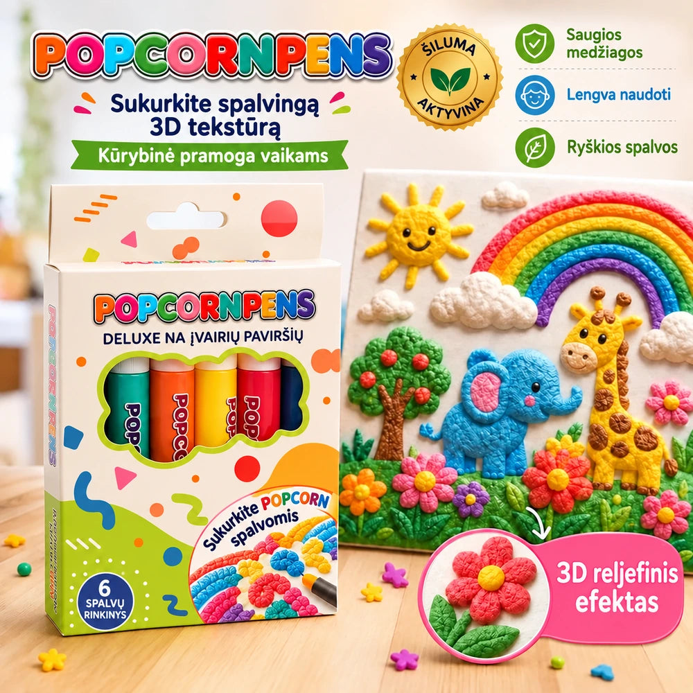 Topacme® 3D reliefno umetniško pisalo