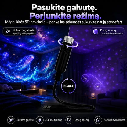 Topacme naktin?s ?viesos projektorius - vaizdas 3