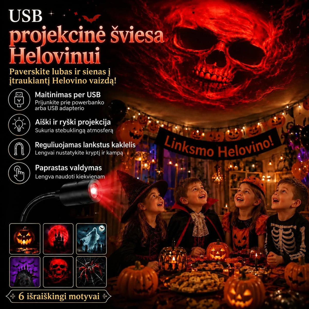 Topacme naktin?s ?viesos projektorius - vaizdas 10