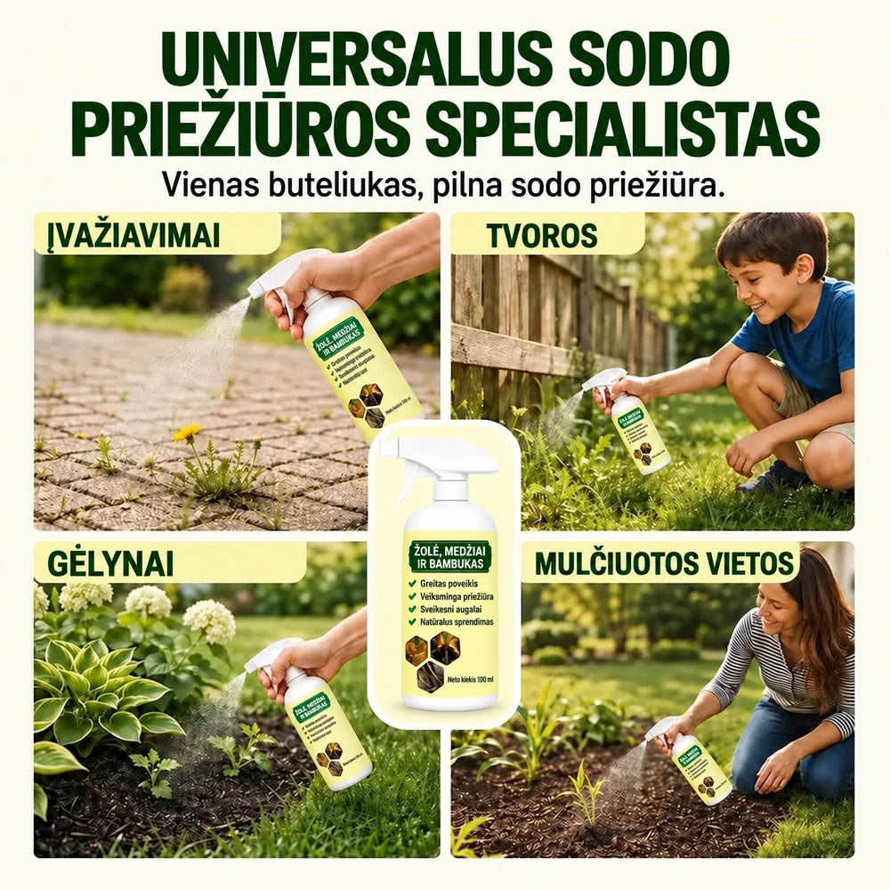 Hitro delujoče pršilo proti plevelu
