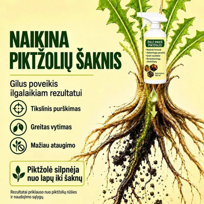 Hitro delujoče pršilo proti plevelu