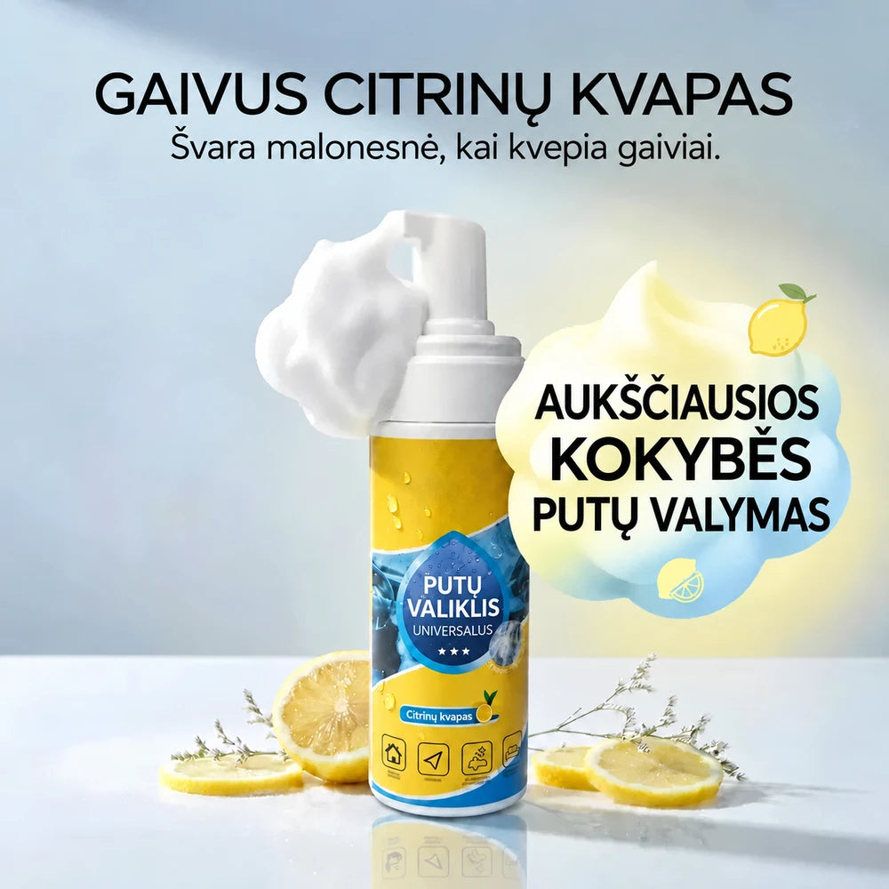 Večnamenski encimski penasti čistilec 4 v 1