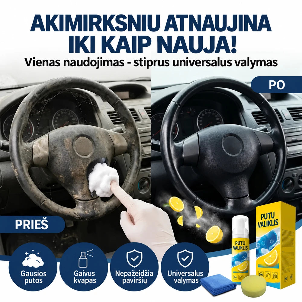 Večnamenski encimski penasti čistilec 4 v 1